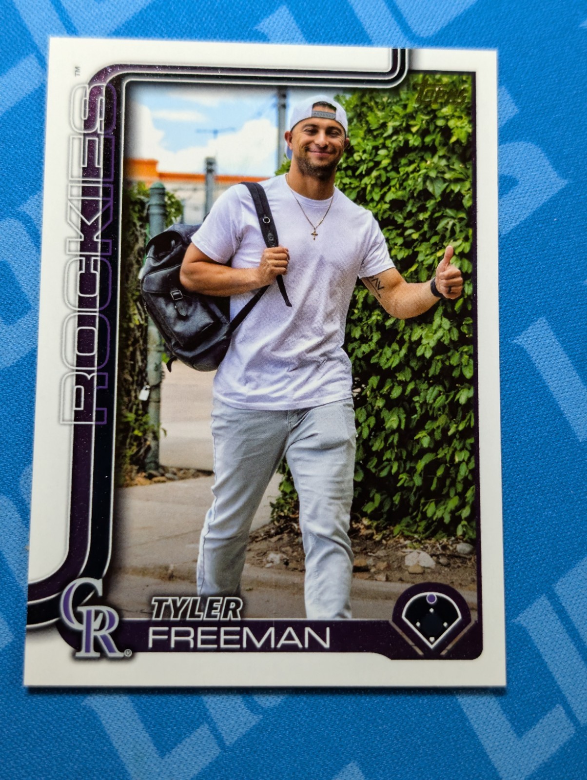 2025 Topps Update #US303 Tyler Freeman Golden Mirror SSP Rockies