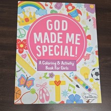 God Made Me Special Faith Based Coloring  Activity Book For Girls