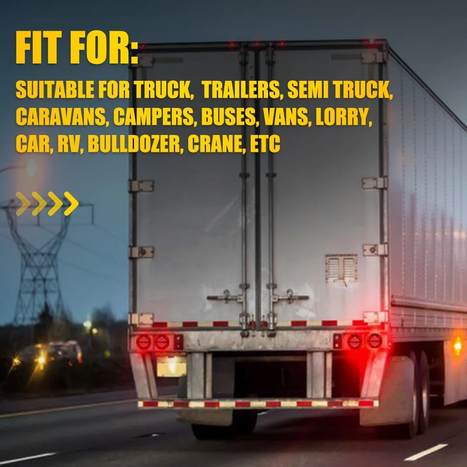 Luz de circulación diurna de 5,5 pulgadas 2 piezas Luz de freno para remolque de camión Foto 3 de 4