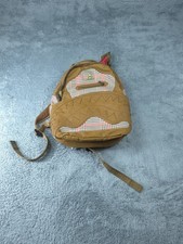 Sprayground Backpack Limited Edition Plaid Brown Faux Leather Shark Mens Unique