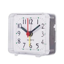 Silent Compact & Portable Alarm Clock Travel Quartz Beep Alarm Clock Small Cute
