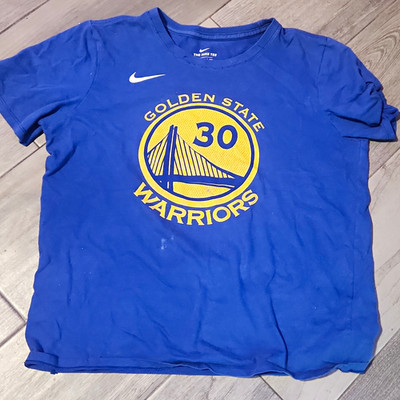Nike Dri-FIT Golden State Warriors Stephen Curry #30 Blue/Yellow Shirt L