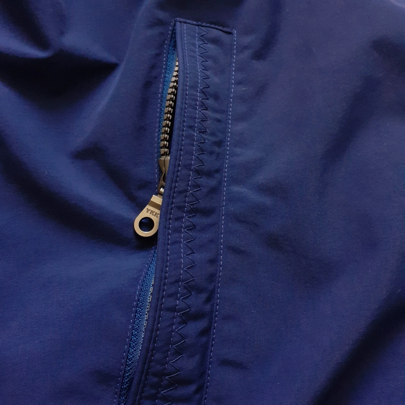 Lands' End Men's Zip Up Nylon Jacket with Mesh Lining & Hood Blue Size L (42-44) image 9
