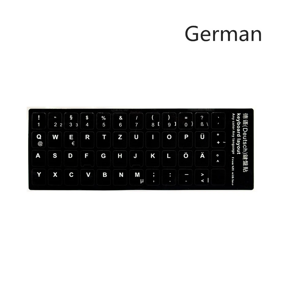 Keyboard Sticker Alphabet Keyboard Layout Sticker with many language for Laptops - Image 3 of 4