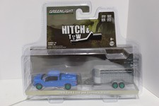 GREENLIGHT GREEN MACHINE HITCH & TOW 2016 FORD F-150 AND LIVESTOCK TRAILER 1/64