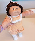 Vintage Cabbage Patch Kid Doll Brown Hair & Eyes Original Clothes