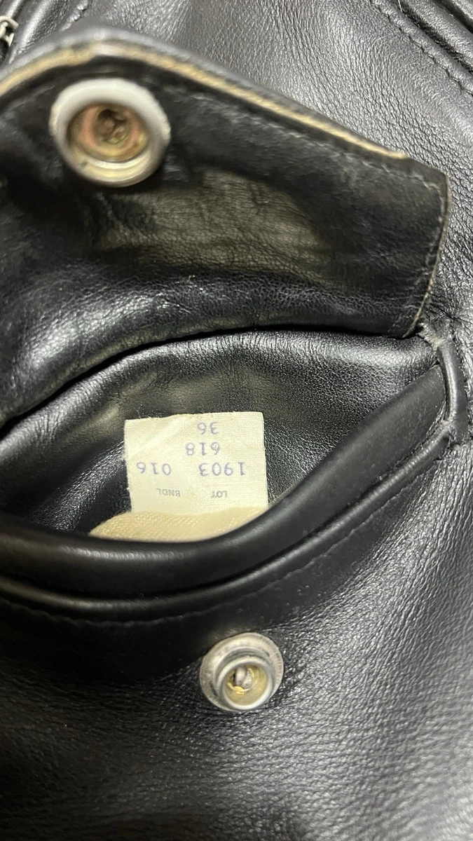 Schott 618 36 perfecto doble cuero de dirección chaqueta moto 641 613 118