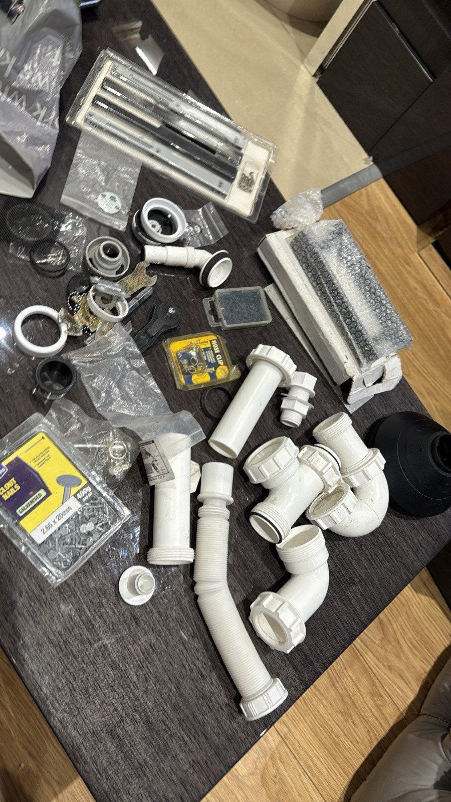 Joblot Of Plumbing Supplies Floplast Water Pipes Traps Elbows Fittings Fixures