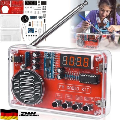 DIY FM Radio Electronic Kit 50-108MHz Digital RDA5807 Module Soldering Project