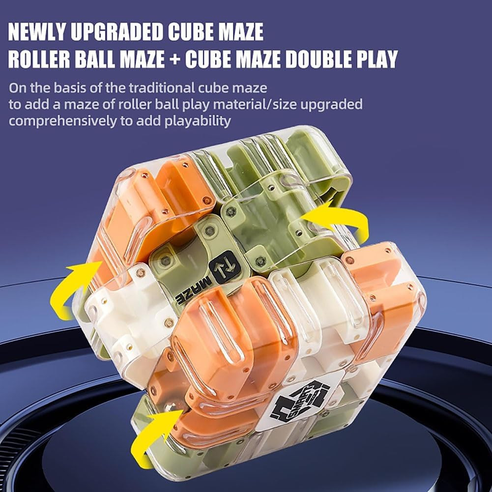 Large 3D Labyrinth Cube Puzzle, 3D Magic Cube Maze Ball Puzzle