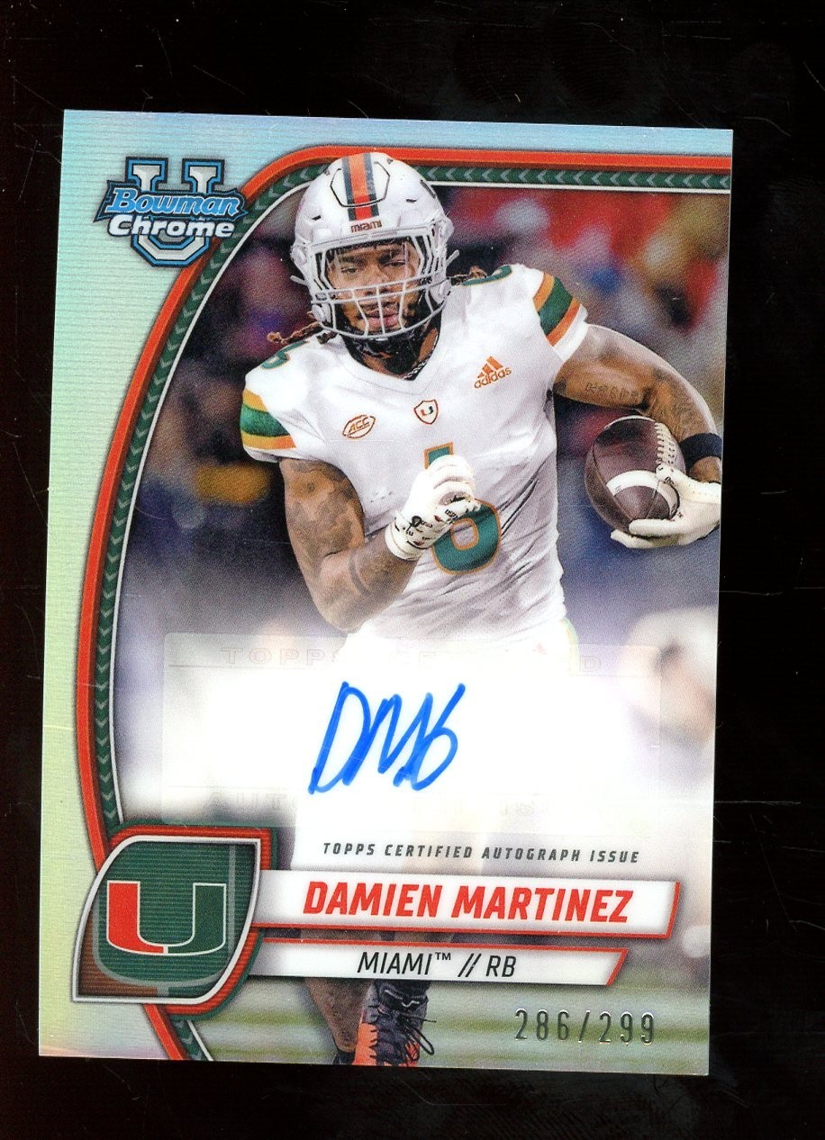 2024 Bowman U Chrome #PA-DMA Damien Martinez Refractor Auto /299