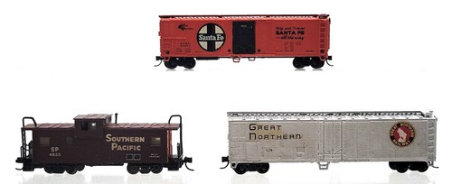 Coches de carga surtidos a escala N Con-Cor, Bachmann y Atlas: 4835, 55360, GN [3] EX | Condition: Used