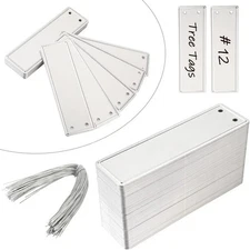 Aluminum Plant Labels - 120PCS Metal Tags with Wires for Plant Markers, Tree Tag