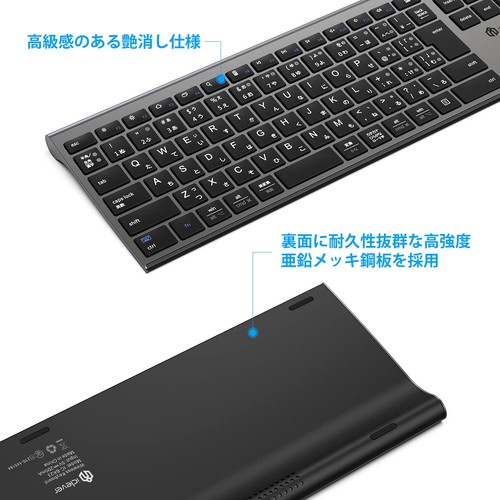 iClever Keyboard, Bluetooth, Japanese Layout, 3 devices can be connected simulta - Picture 4 of 8