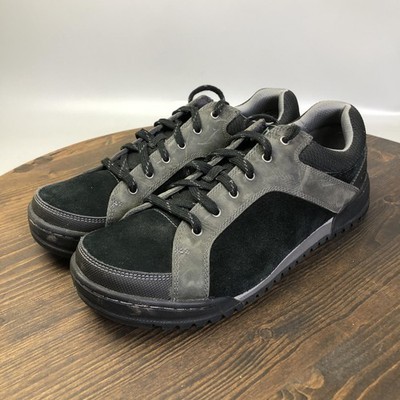 Ahnu Balboa Shoes Mens Size 9.5 Black Leather Suede Outdoor Hiking Sneakers
