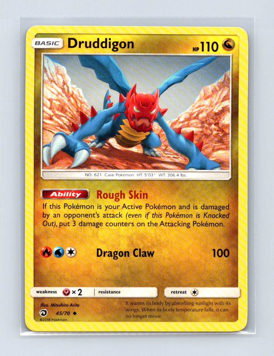 Druddigon 45/70 Uncommon Dragon Majesty Pokemon Lightly Played