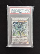 Yugioh 1st Ed Stardust Dragon DAMA-EN100 Dawn of Majesty Starlight Rare| Pop 182