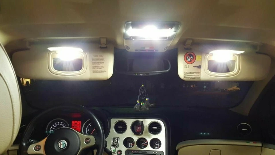 KIT LED INTERNI ALFA ROMEO 159 ANT + POST + BAGAGLIAIO + PORTAOGGETTI CANBUS - Immagine 2 di 4