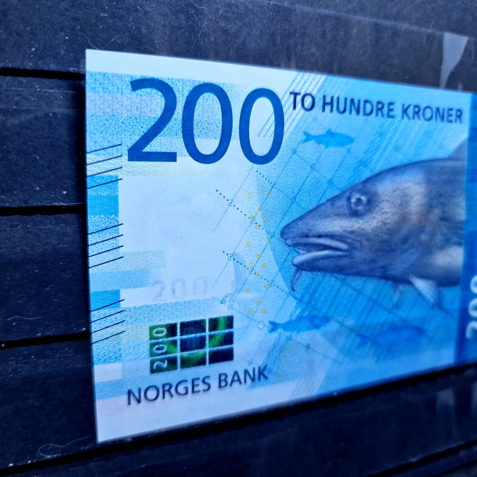 Norway 2016 Koner Banknote - Fish - 100% UNC Bone - 200 Krones Money - Image 4 of 4
