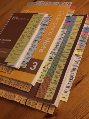 PAGE TABS MARKERS - ON SITE GUIDE 18th Edition BS7671 - GUIDANCE NOTE 3 - 2391 - Picture 21 of 51