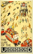 The Lure of the Underground Travel Poster Print  Reproduction Giclee Print 11x17