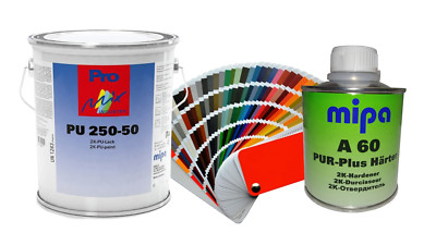 2K PU Acryl Schutzlack f. Metall Fassaden Stahl Fliesen Industrie Lack Alu Zink