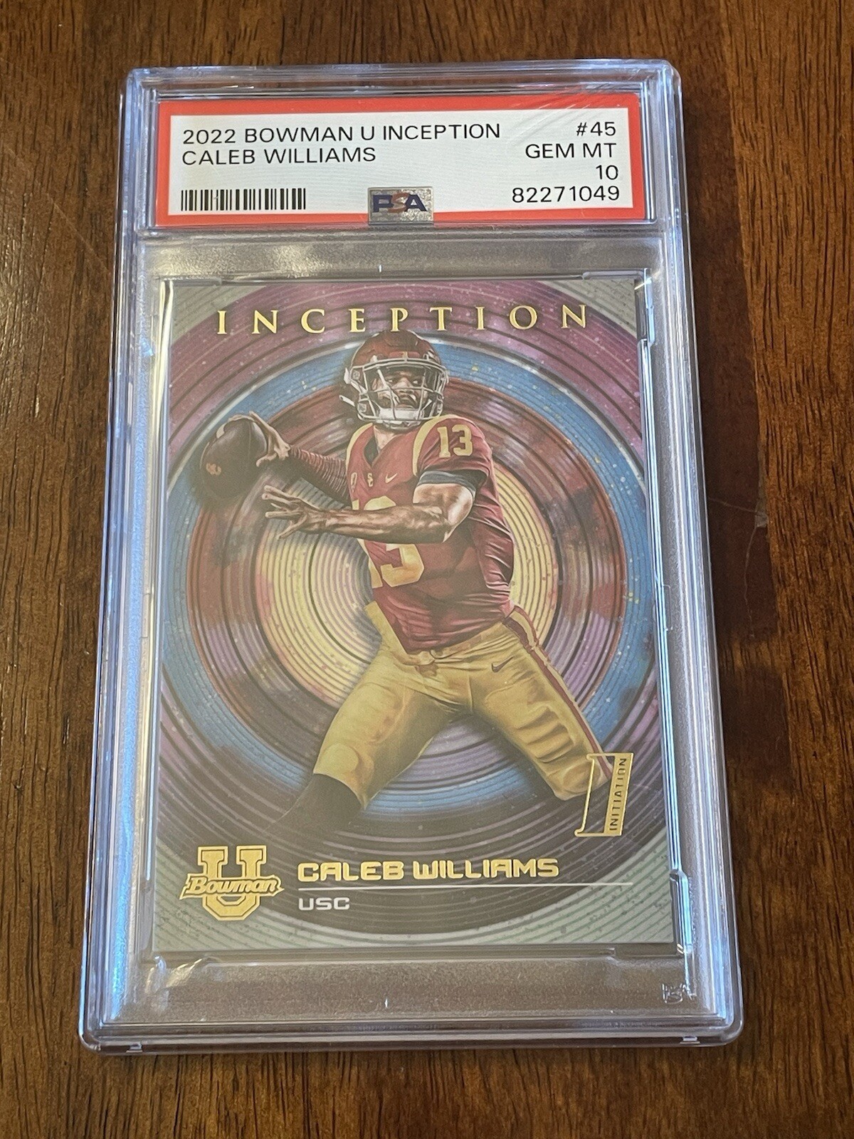 2022 Bowman U Inception #45 Caleb Williams RC Rookie PSA 10 GEM MINT