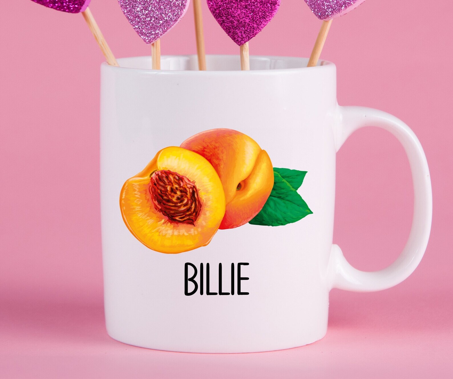 Personalized Peaches Mug Peaches Gift Ideas Peaches Cup Gifts For Peaches Lovers