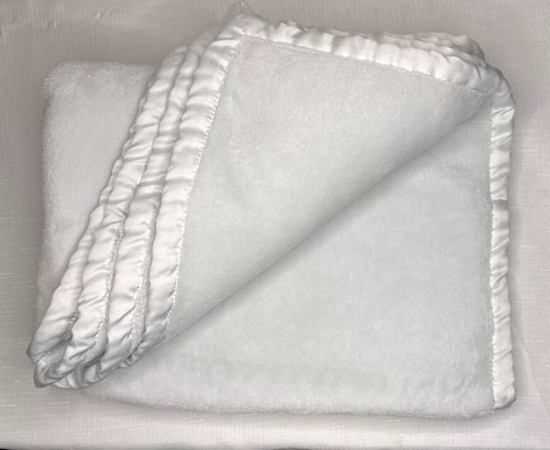 Vintage Carter's Elefante Azzurro Morbido Bambino Lovey Coperta Raso Bordo Sicurezza - Foto 5 di 7
