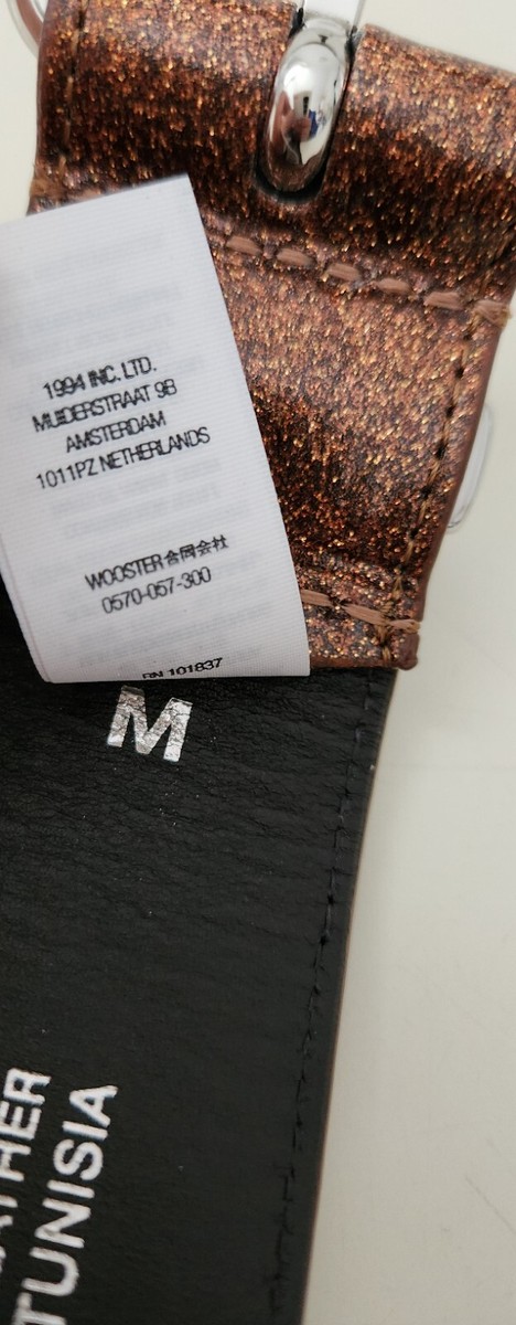 FW22 Supreme Glitter Vinyl Ranger Belt Size M Medium Brown FW22 Supreme Glitter Vinyl Ranger Belt Size M Medium Brown