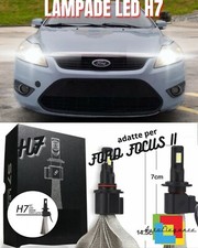 🔥KIT FULL LED FORD FOCUS II LAMPADE H7 6000K XENON BIANCO GHIACCIO NO ERROR🔥