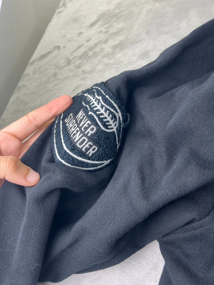 Chaqueta de bombardero Staple Brand Pigeon Varsity para hombre 2XL Letterman Streetwear negra Foto 4 de 4