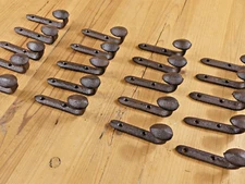 20 Rustic Coat Hooks Cast Iron Wall Mount Hat Hook Towel Railroad Spikes Bath