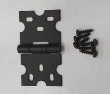 Corona Furniture Black Metal Hinges Screws Replacement Fittings