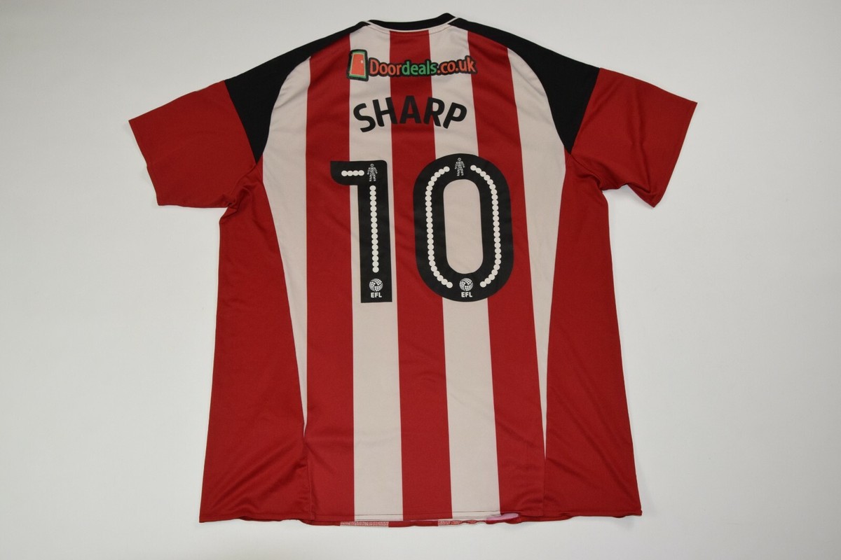SHEFFIELD UNITED JERSEY ADIDAS SHIRT SHARP #10 XL MEN RARE