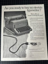 Vintage 1954 Royal Typewriter Print Ad thumbnail