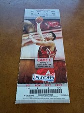 2009 NBA Round 1 Playoff Full Basketball Ticket Houston Rockets Trailblazers #6