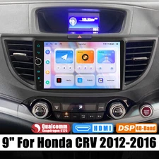 9 Inch IPS Screen 4+64GB Android 13 Carplay Car Radio For Honda CRV 2012-2016 