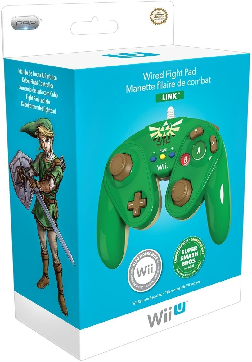 Manette filaire Link édition limitée bleu or avec croix précise
