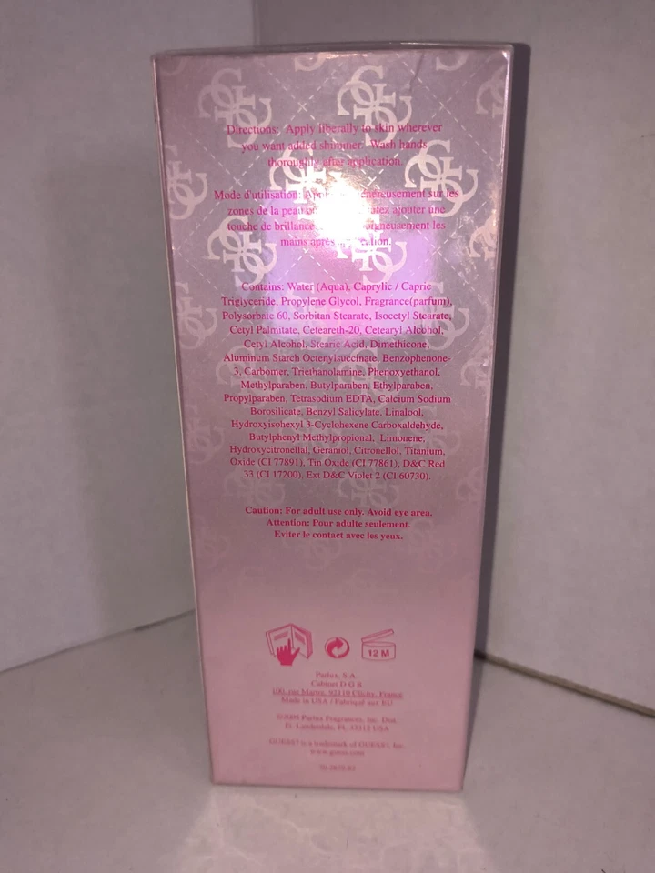 B4 NUEVO Guess Shimmering Body Lotion 5 OZ ENVÍO RÁPIDO GRATUITO Foto 2 de 4