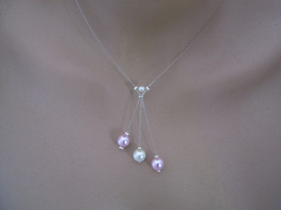Coller Orgnal vore/Crème/Ecru/Volet clar/Mauve/Parme p robe de