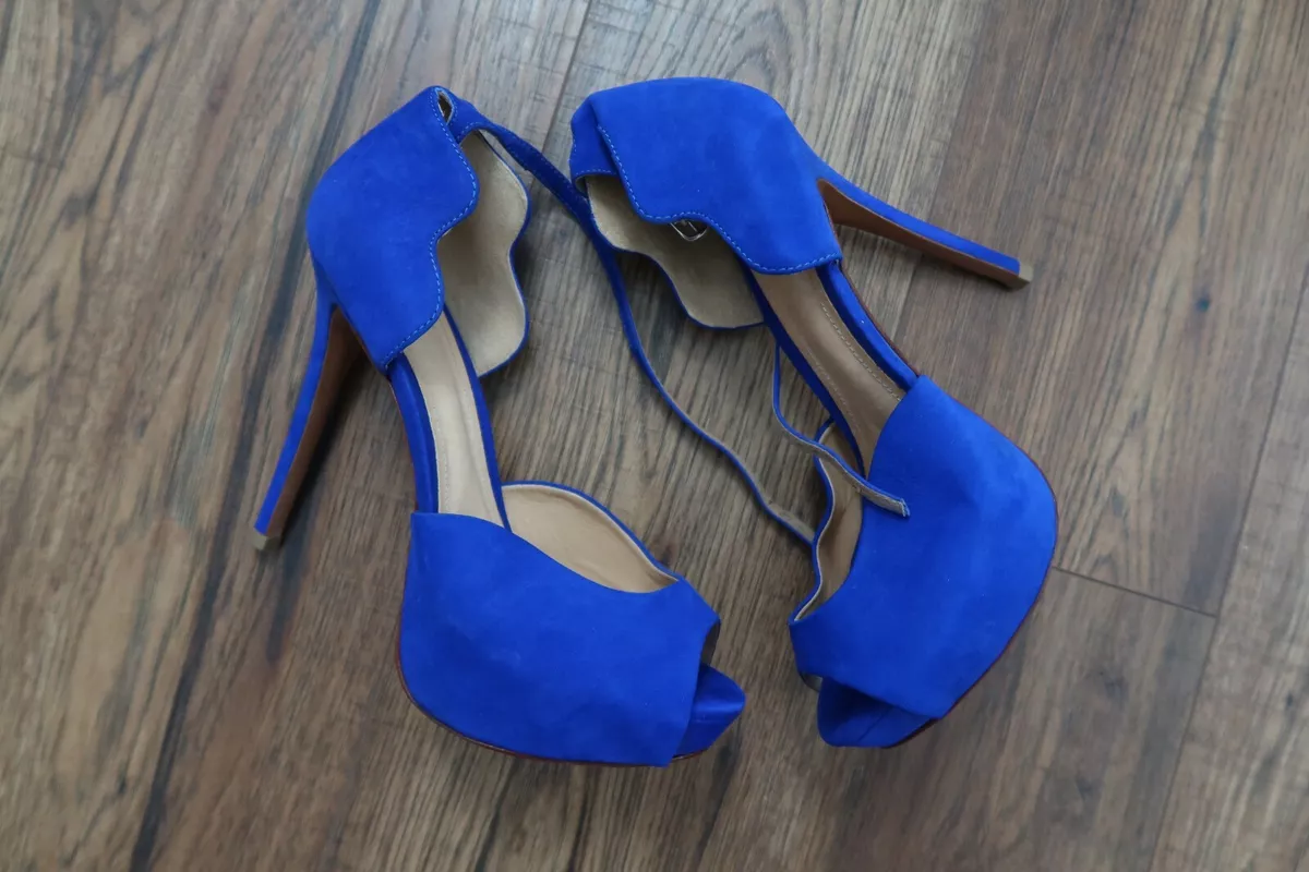 Schutz blue heels sales