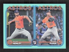 2024 Topps Update Shawn Dubin Blair Henley #US252 Fanatics Aqua Parallel