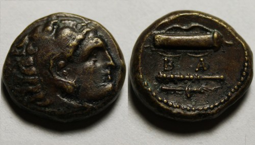 Alexander 325AD Rare genuine Ancient Greek Coin Heracles club bow, quiver, torch - Picture 10 of 12