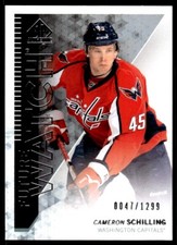 2013-14 SP Authentic FUTURE WATCH Cameron Schilling Rookie 0047/1299 Washington