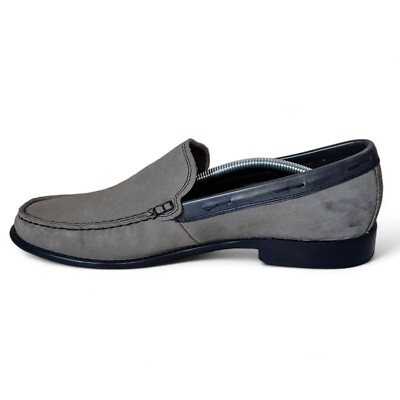 John‎ Varvatos USA Star Slip-on Loafers Brown / Grey Suede 7475 Men\'s 10M John Varvatos USA Star Slip-on Loafers Brown / Grey Suede  main image 4