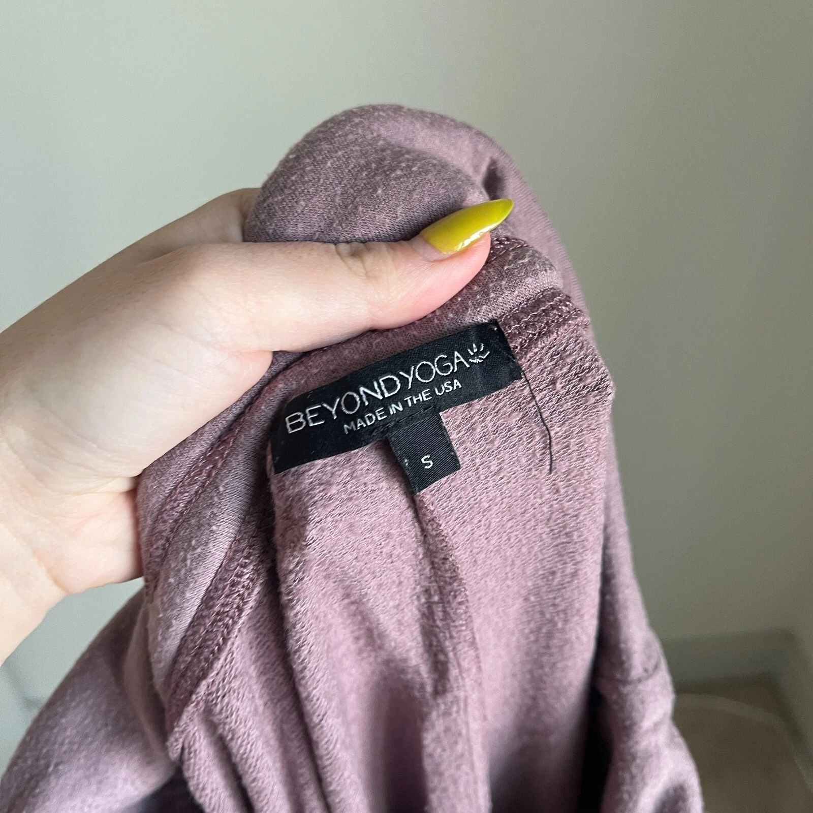 beyond-yoga tonal block foldover sweatpants