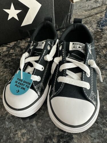 Converse Chuck Taylor All Star Rave Unisex Sneakers Sz 9 Infant Black Slip on - Picture 2 of 5