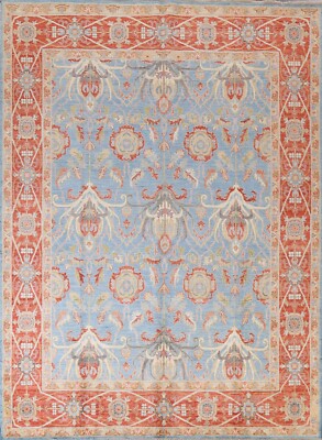 Vegetable Dye Heriz Serapi Oriental Area Rug Hand-knotted Wool LIGHT BLUE 8'x10'