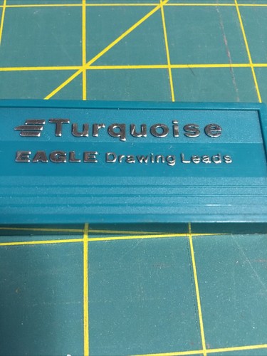 1 CASE(9) VINTAGE BEROL TURQUOISE EAGLE DRAWING LEADS 2375 HB - Picture 3 of 4